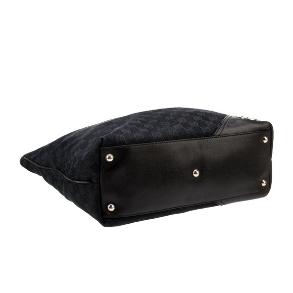 Gucci GG Monogram Canvas Leather Purse Tote Shoulder Bag - Picture 4 of 10